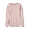 Rib T-shirt L/S Reese soft lilac - Wheat