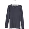 Rib T-Shirt Lace LS greyblue - Wheat