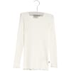 Rib T-Shirt Lace LS ivory - Wheat
