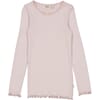 Rib T-Shirt Lace LS soft lilac - Wheat