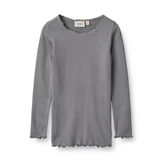 Rib T-Shirt Reese autumn sky - Wheat