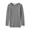 Rib T-Shirt Reese autumn sky - Wheat