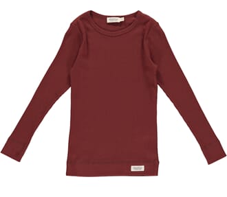 Plain Tee LS cranberry - MarMar