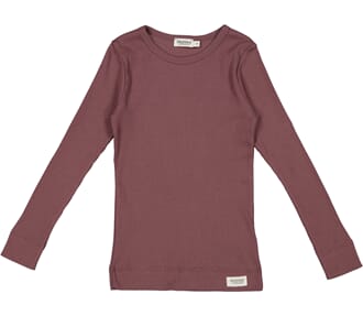 Plain Tee LS mahogany - MarMar