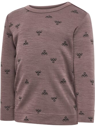 Mini Wool T-Shirt L/S twilight mauve - Hummel