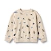 Sweatshirt L/S Sandro offwhite penguins - Wheat