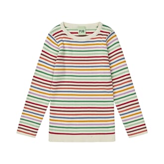 Striped Rib Blouse multi stripe - Fub