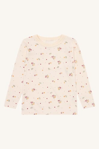 Awo ullgenser blomster off white - Hust & Claire
