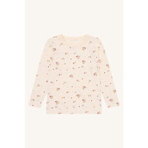 Awo ullgenser blomster off white - Hust & Claire