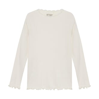 T-Shirt LS Rib eggnog - Huttelihut