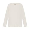 T-Shirt LS Rib eggnog - Huttelihut