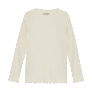 T-Shirt LS Rib antique white - Huttelihut