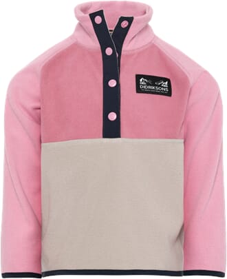 Monte Kids Half Button heather pink - Didriksons