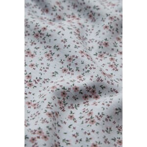 Abba genser ull/bambus Flowers blue - Hust & Claire