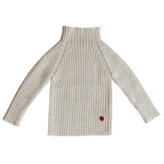 Rib sweater ivory - Esencia
