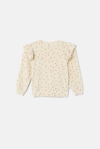 Polka dot velour sweatshirt - My Little Cozmo