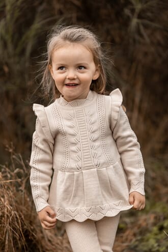 Alilly Peplum Pullover sandshell - Fliink