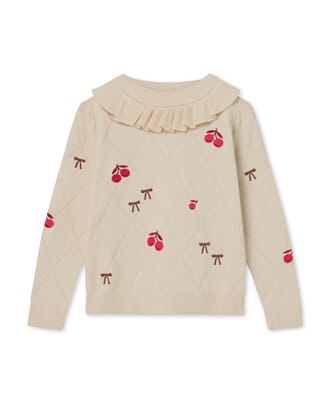 Nova Ruffle Pullover sandshell - Fliink