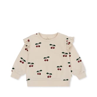 Lou Frill Sweat Shirt ma grande cerise - Konges Sløjd