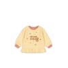 Spotty Frill Sweat banana crepe - Konges Sløjd