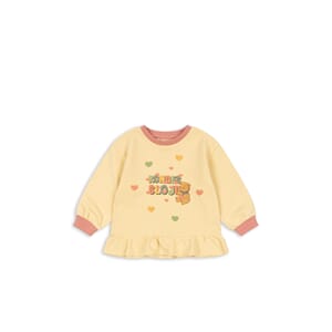 Spotty Frill Sweat banana crepe - Konges Sløjd