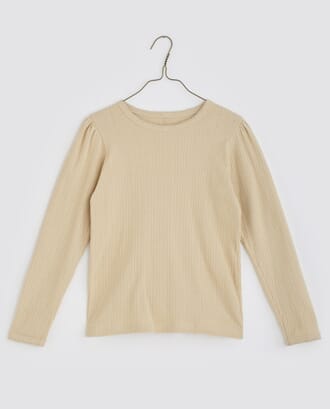 Pointelle long sleeve nutmeg - Little Cotton Clothes