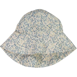 Sun Hat Chloé ivory flowers - Wheat