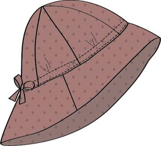 Sun Hat Chloé antique rose - Wheat