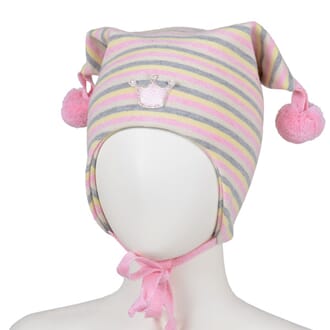 Striped hat crown light pink/offwhite - Kivat