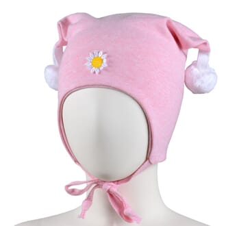 Windproof hat flower light pink - Kivat