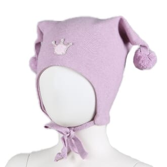 Windproof hat crown pink melange - Kivat