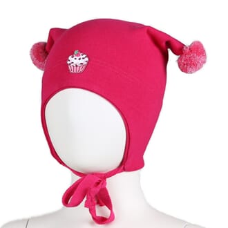 Windproof hat cupcake dark pink - Kivat