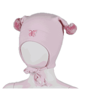 Windproof hat butterfly light pink - Kivat