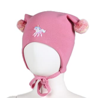 Windproof hat unicorn warm pink - Kivat