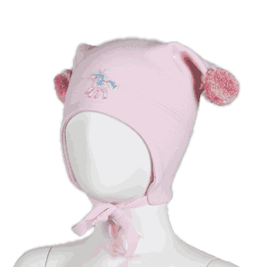 Windproof hat unicorn light pink - Kivat