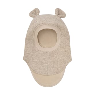 Balaclava Ears Wool sand mel - Huttelihut