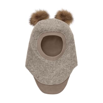 Balaclava Wool Alpaca camel mel - Huttelihut