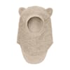 Balaclava Ears Wool sand melange - Huttelihut