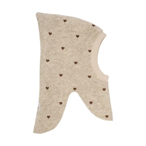 Balaclava Emb. Wool sand mel - Huttelihut