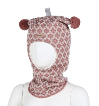 Square hood dusty pink/offwhite undied - Kivat