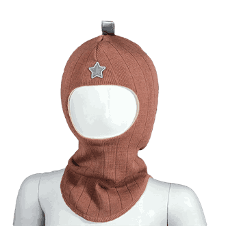 Hood reflective star dusty pink - Kivat