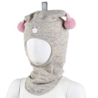 Crown hood nature undyed/pink - Kivat