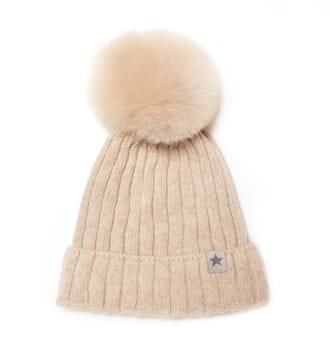 WARMY Knithut Wool Sand/L.camel - Huttelihut