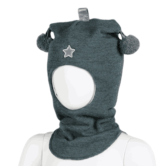 Star hood green melange/grey - Kivat