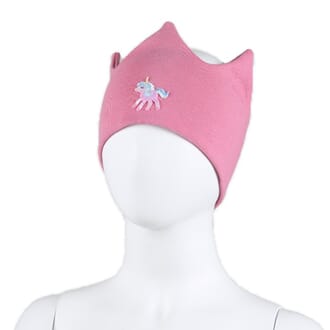 Crown headband windproof unicorn pink - Kivat
