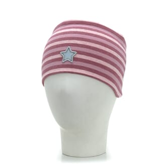 Striped headband windproof warm pink/pink - Kivat