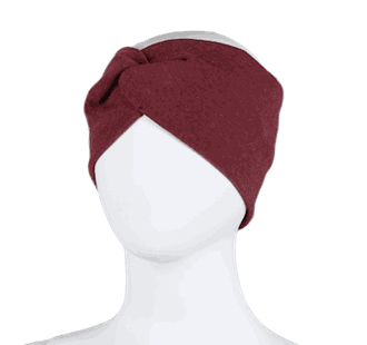Bow headband burgundy - Kivat