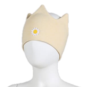Windproof crown headband flower yellow - Kivat