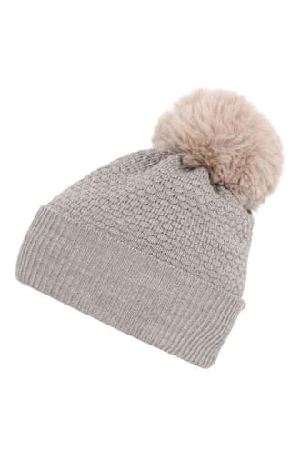 Chunky Oslo Beanie Fake Fur light brown melange - MP