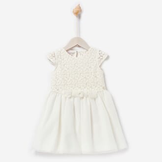 Woven Girl Dress cream - Paz Rodríguez